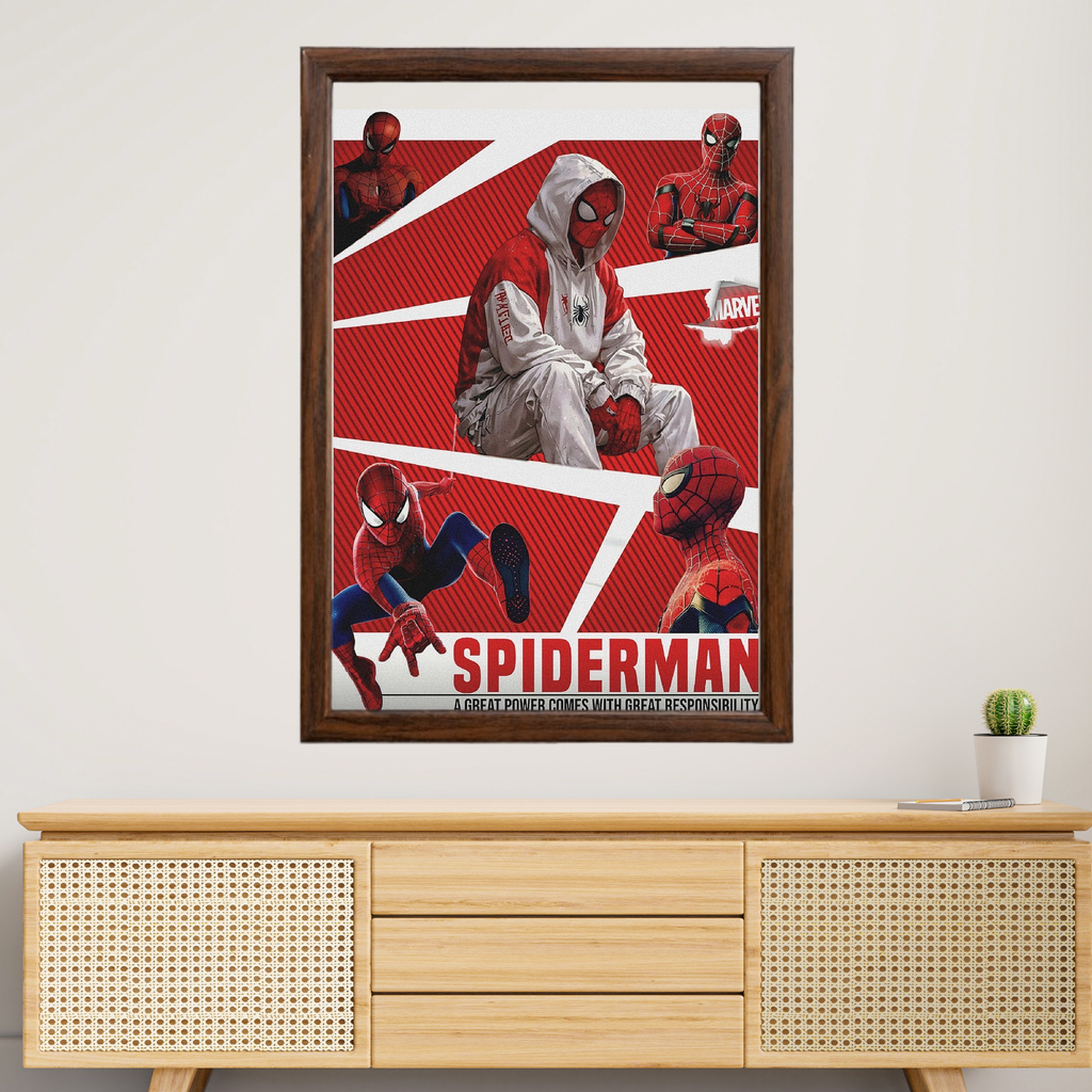 Spidermen framed Art